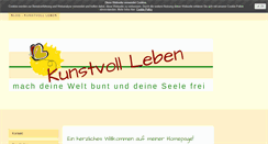 Desktop Screenshot of kunstvollleben.at